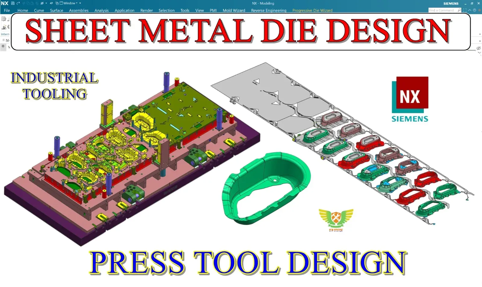 Press Tool Design or Sheetmetal Die design (NX)
